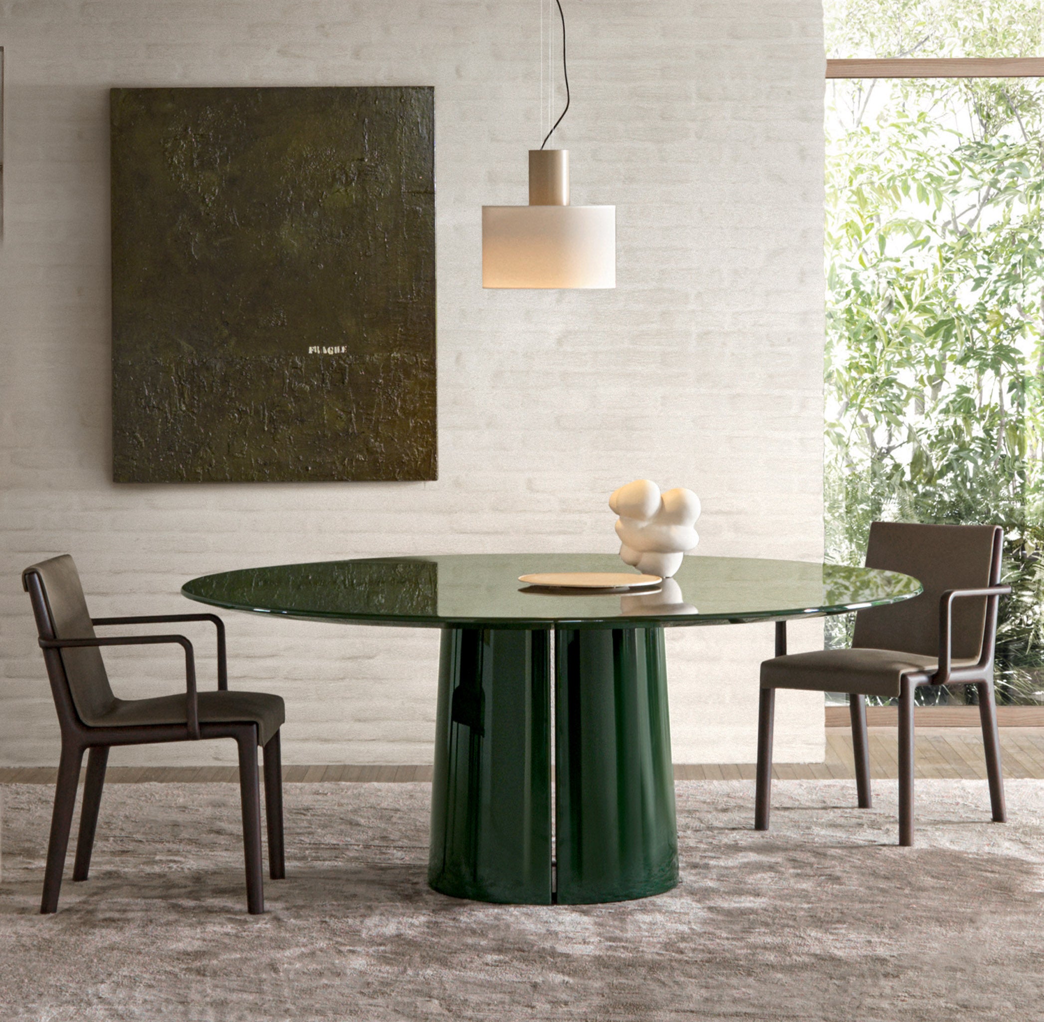 Lacquered green dining table | Mateo | Molteni&C | Made in Italy ...