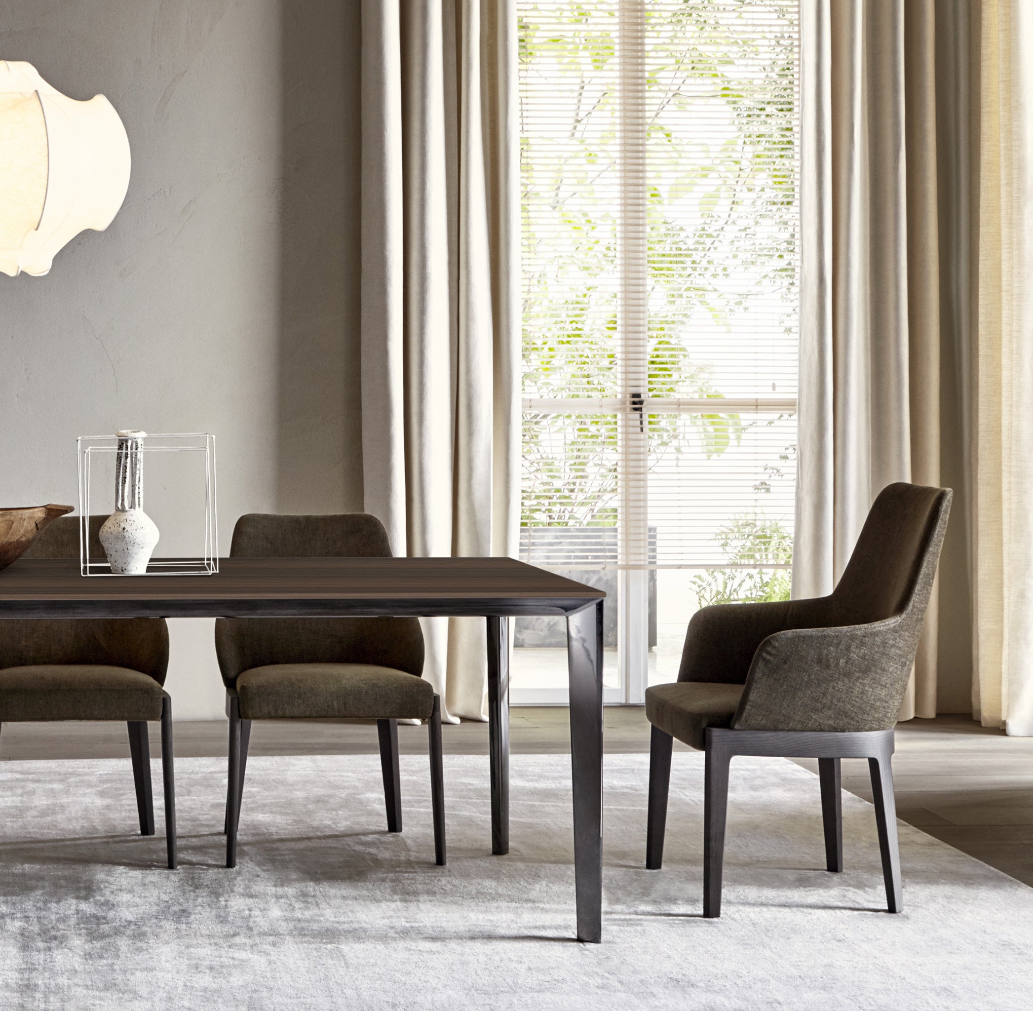 Eucalyptus wood dining table | Made in Italy | design Rodolfo Dordoni ...